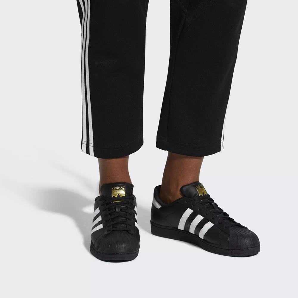 Adidas Superstar Foundation Tenis Negros Para Hombre (MX-81663)